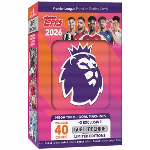 Topps Premier League 2026 Karty Piłkarskie Mega Puszka #1 Goal Machine