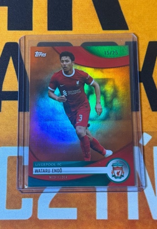 Wataru Endo /25 Liverpool - Topps Liverpool Team Set 2023-24