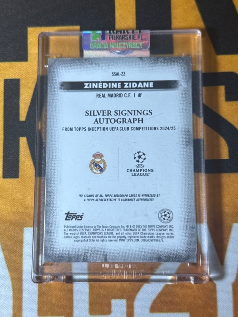 Zinedine Zidane - Silver Signings On Card Auto Topps Inception 2024-25