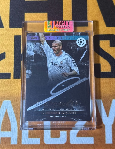 Zinedine Zidane - Silver Signings On Card Auto Topps Inception 2024-25
