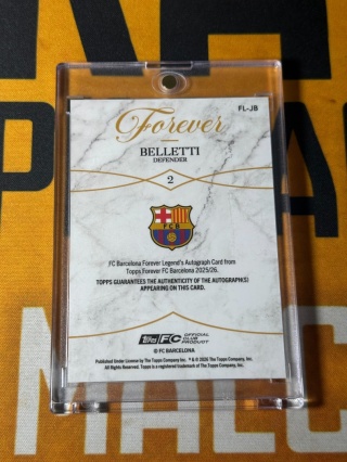 Beletti Auto /75 - Topps Fc Barcelona Forever
