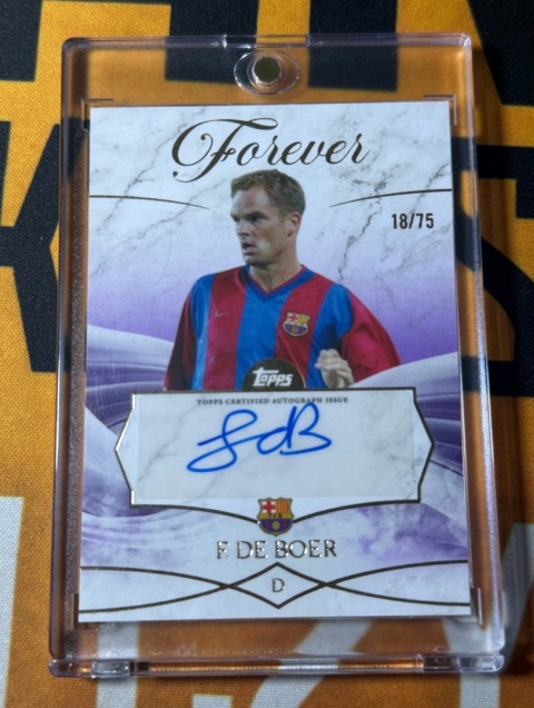 F. De Boer Auto /75 - Topps Fc Barcelona Forever