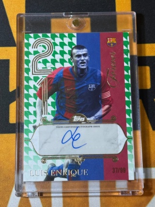 Luis Enrique Auto /99 - Topps Fc Barcelona Forever