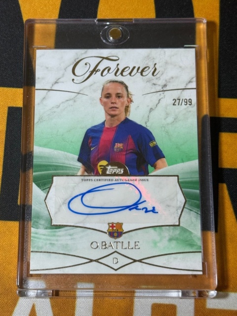 Ona Battle Auto /99 - Topps Fc Barcelona Forever