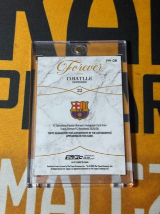 Ona Battle Auto /99 - Topps Fc Barcelona Forever