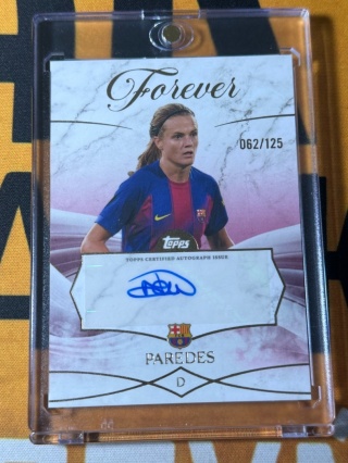 Paredes Auto /125 - Topps Fc Barcelona Forever